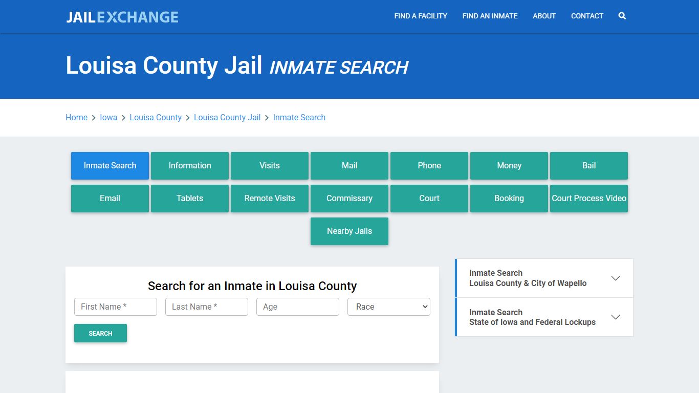 Louisa County Jail, IA Inmate Search: Roster & Mugshots - Jail Exchange