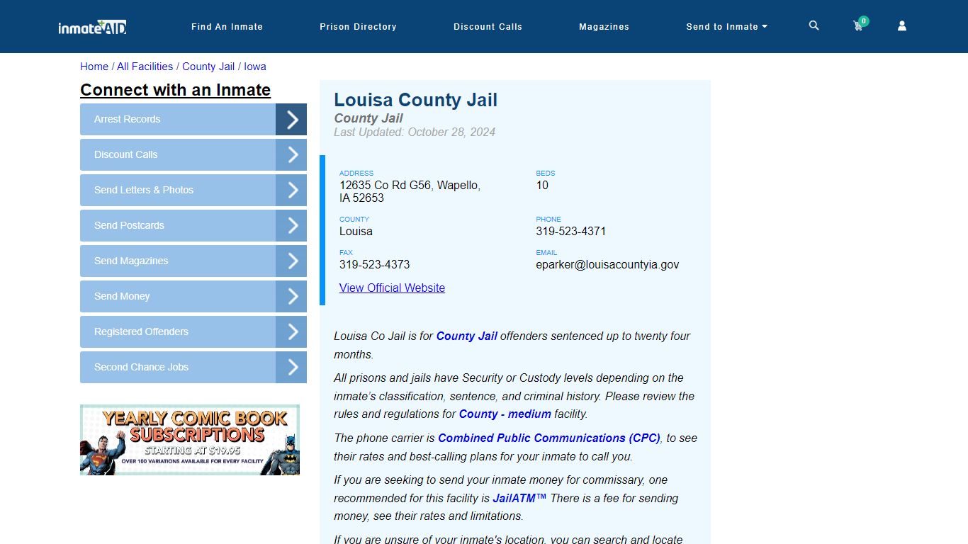 Louisa County Jail - Inmate Locator